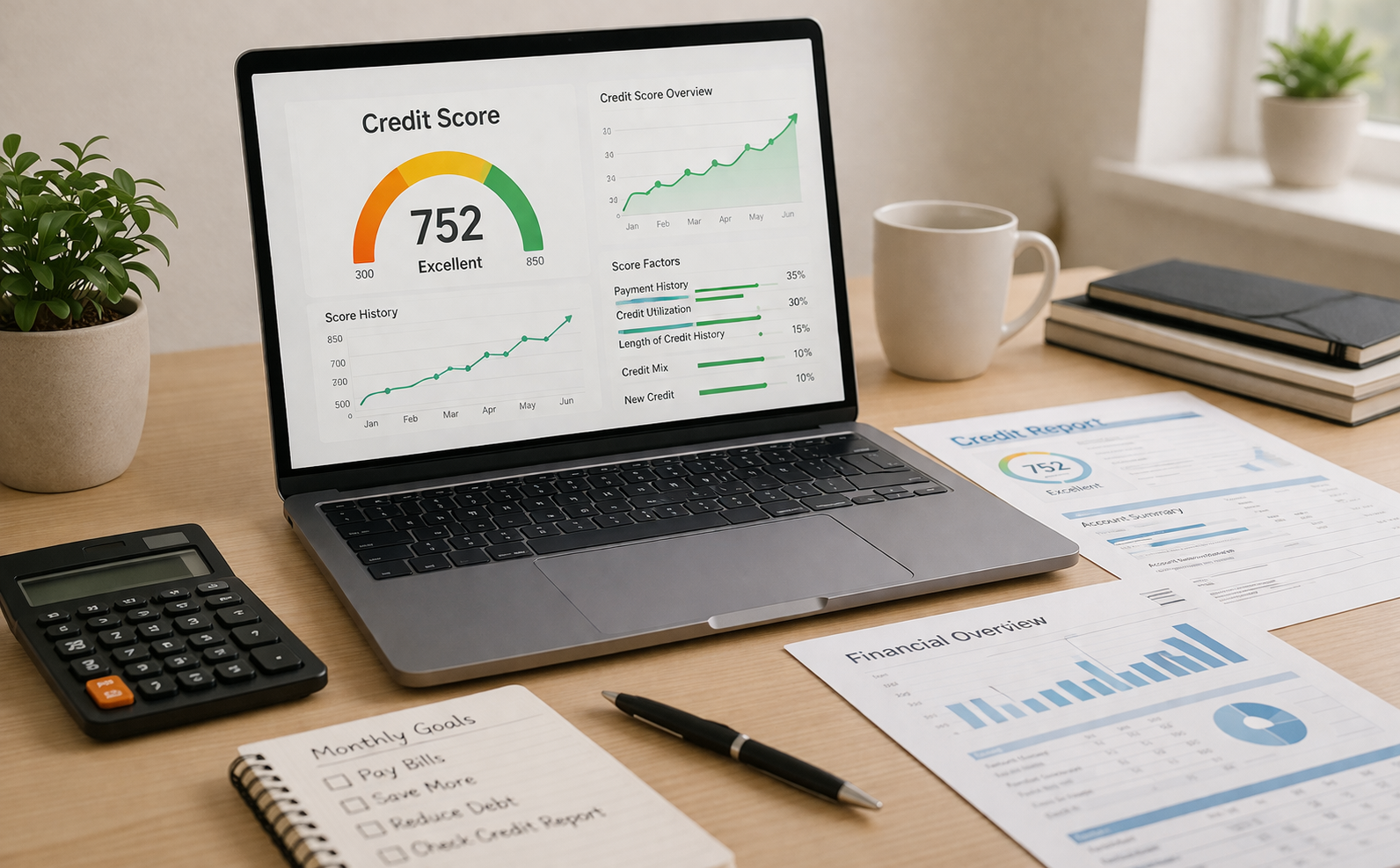 Credit report and financial preparation